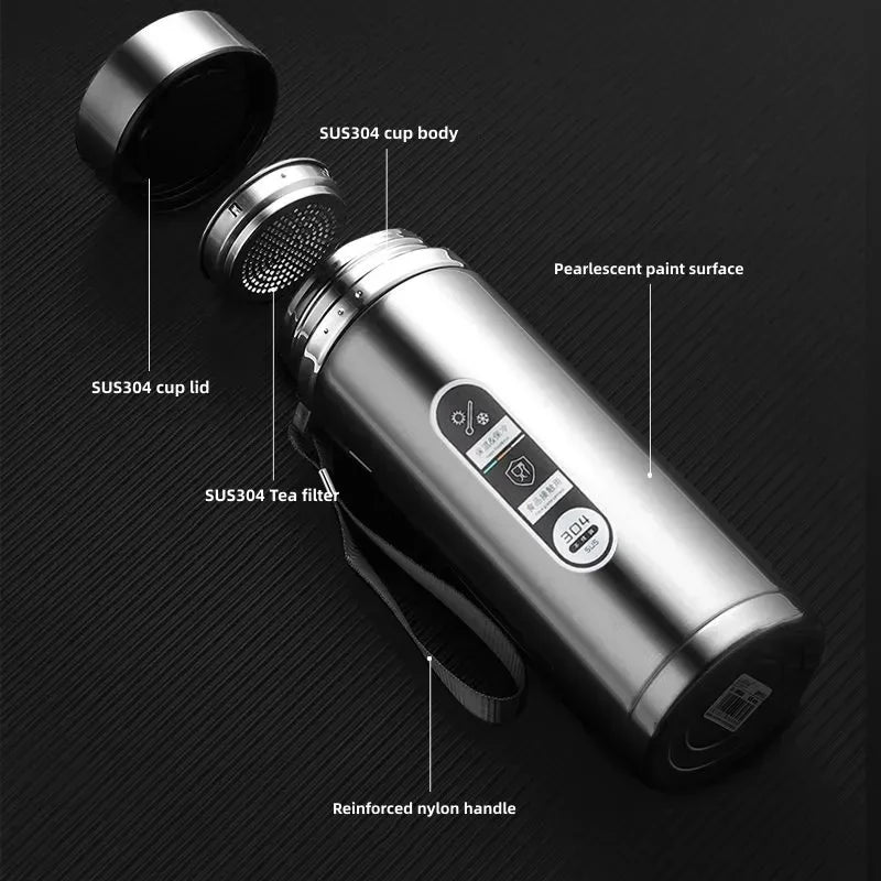 ActiveGlow Insulated Thermos Bottle with LED